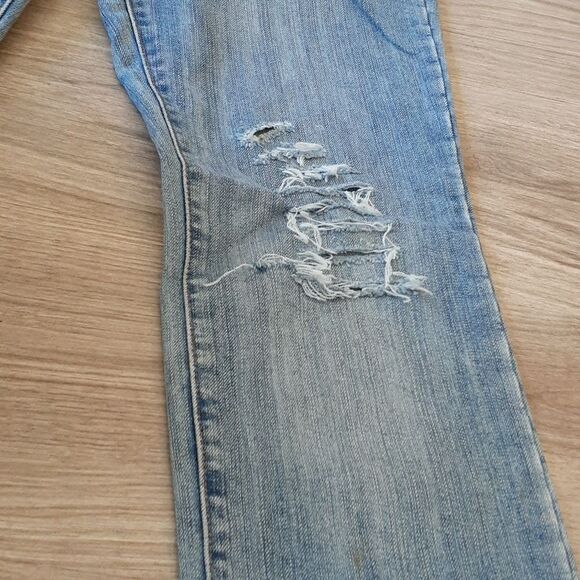 Custom Silver Studded Jeans 28 x 32 Straight Leg - Picture 5 of 8